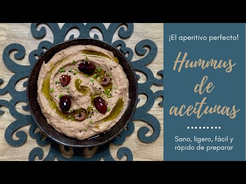 Hummus de aceitunas: la nueva estrella de tus aperitivos