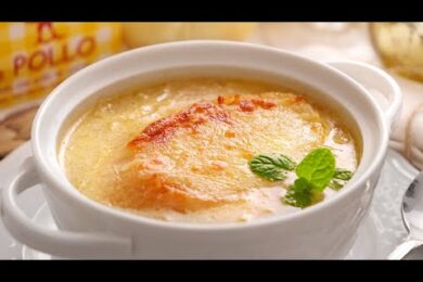 Prepara una deliciosa sopa de cebolla al microondas en minutos