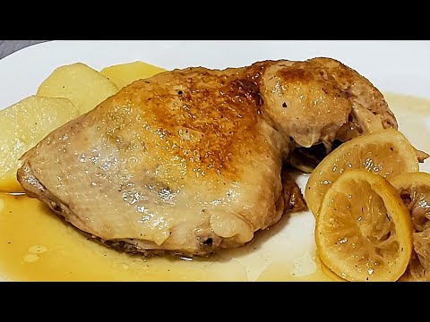 Receta fácil de pollo al limón sin horno